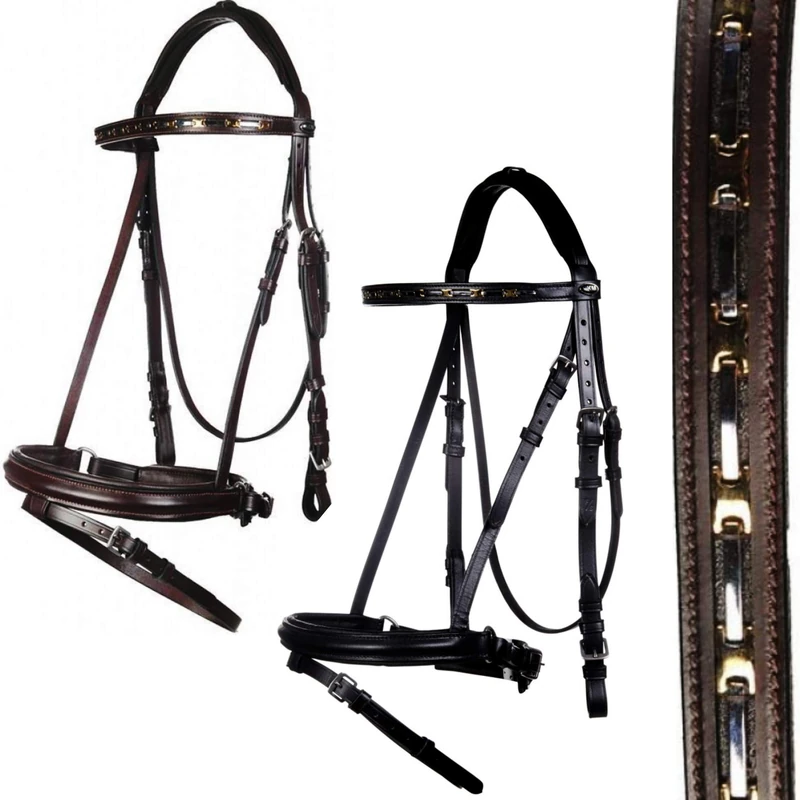 HKM 4057052322655 Riding Bridle Pia-2400 Brown Warmblood