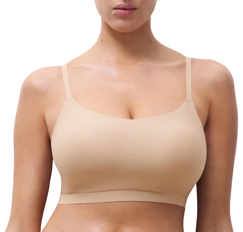 Chantelle Women's, SOFTSTRETCH, Padded Bralette, Women's Invisible Lingerie, Beige (Nude Wu), M-L