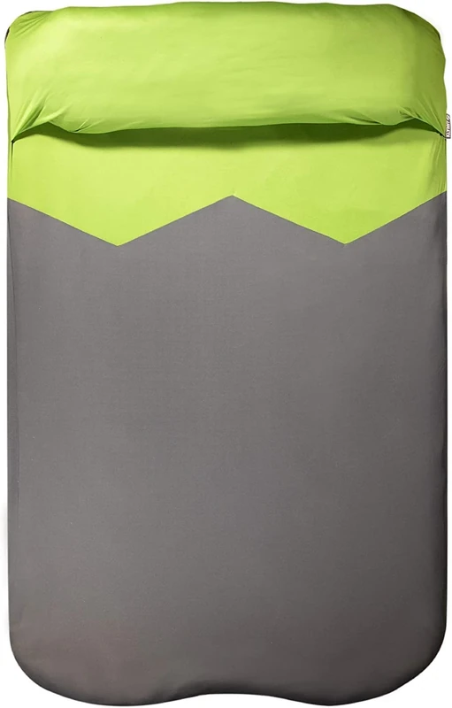 Klymit Unisex's V Sheet Double Sleeping Pad Cover, Green/Grey, One size