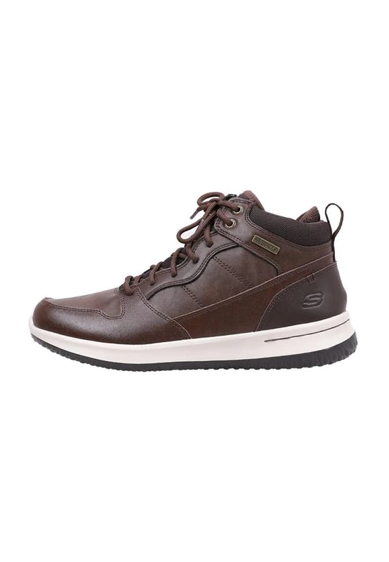 Skechers Men's Delson Classic Boots, Brown Chocolate Leather Chocolate, 10 UK