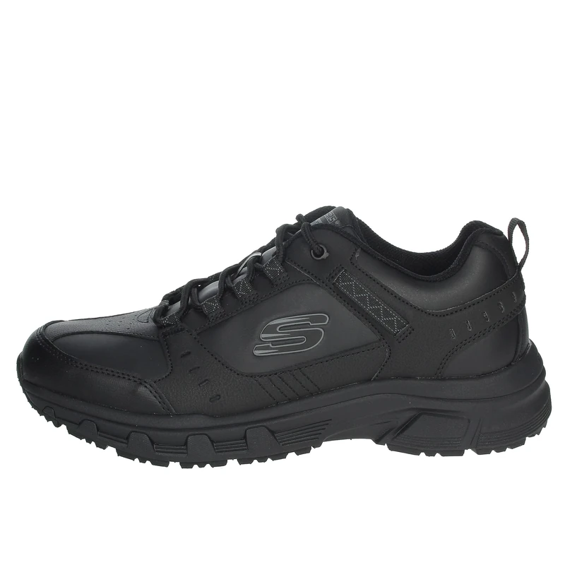 Skechers Men's Oak Canyon - Redwick Trainers, Black Leather Synthetic Textile Black Trim , 9 UK
