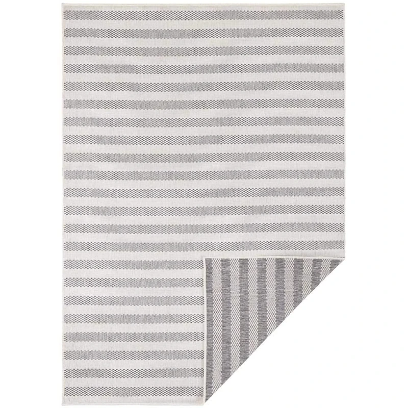 Freundin Home Collection Delilia In- & Outdoor Reversible Rug, Polypropylene, Grey cream, 160x230 cm