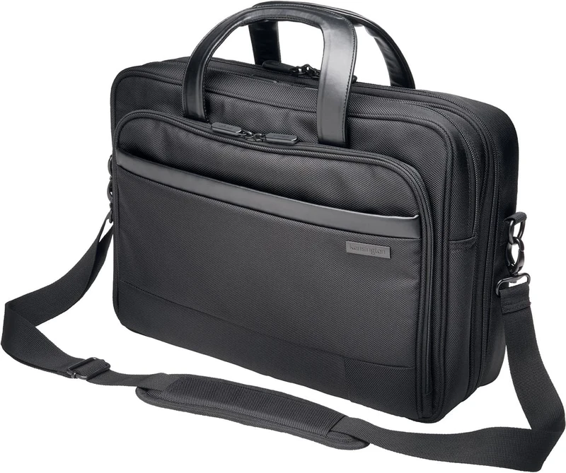 Kensington K60386EU Laptop Briefcase, Contour 2.0 15.6 Inch Business Laptop Briefcase, Medium Shoulder Bag for Laptops & Tablets, Water Resistant Secure Bags for Men & Women, Hand Luggage, Travel Bag