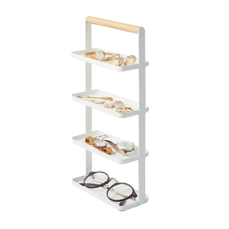 TOSCA 4-TIERED ACCESSORY TRAY WH