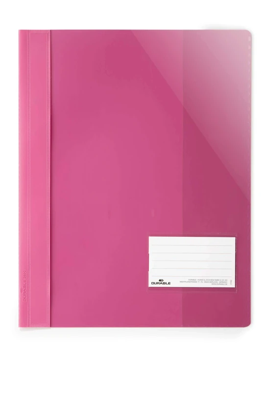 Durable 269034 Sight File for Din A4, Extra Wide, Dark Pink, 25 Pack