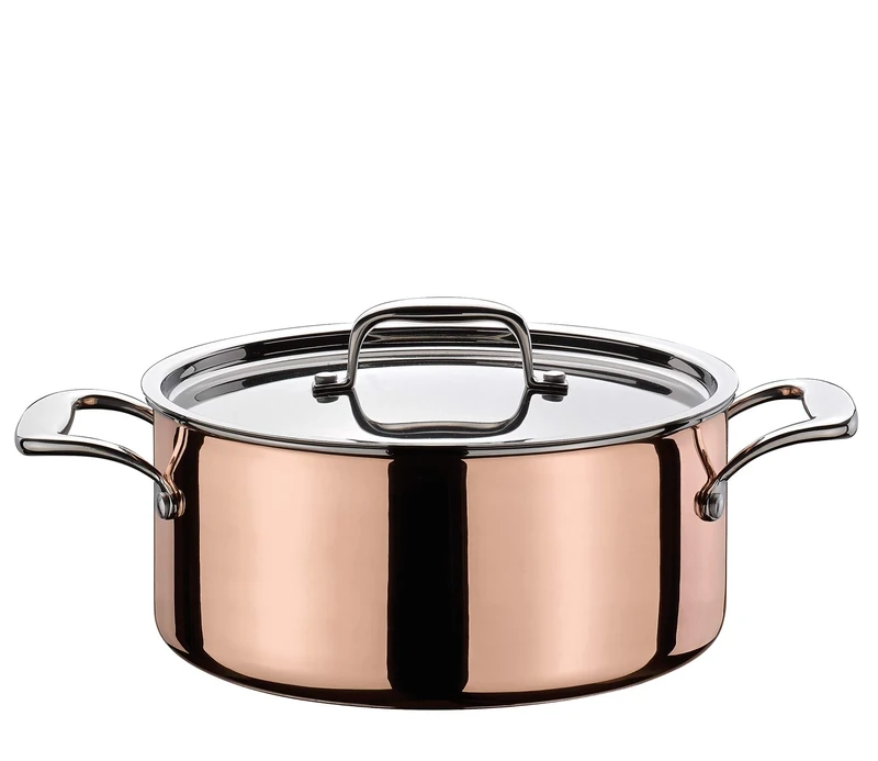 Spring Culinox KP0715500624 Stewing Pot 18/8 Stainless Steel 4.7 Litres Copper