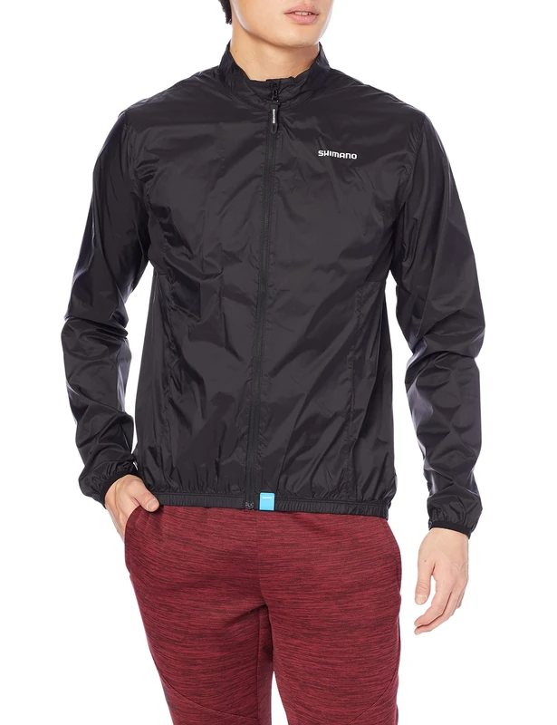 Shimano Clothing Men's Compact Windbreaker, Black, Size M