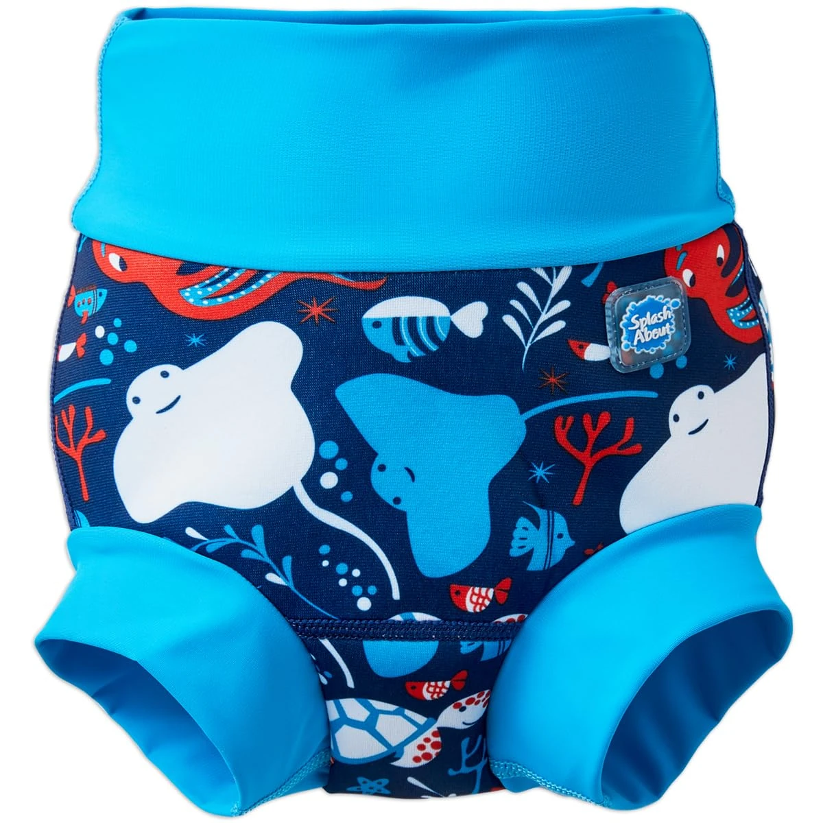 Splash About Happy Nappy Duo Reuseable Swim Nappy for Babies and Toddlers (Under The Sea, 12-24 Months)