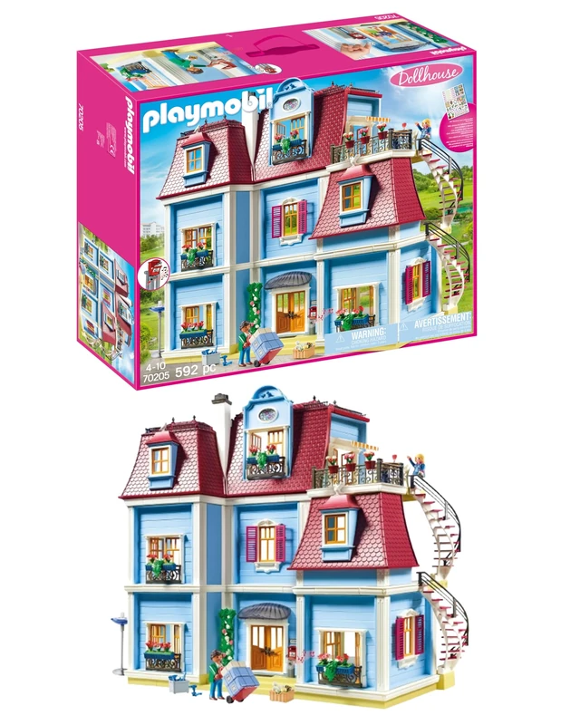 Playmobil Dollhouse 70205 Large Dollhouse, For Children Ages 4+