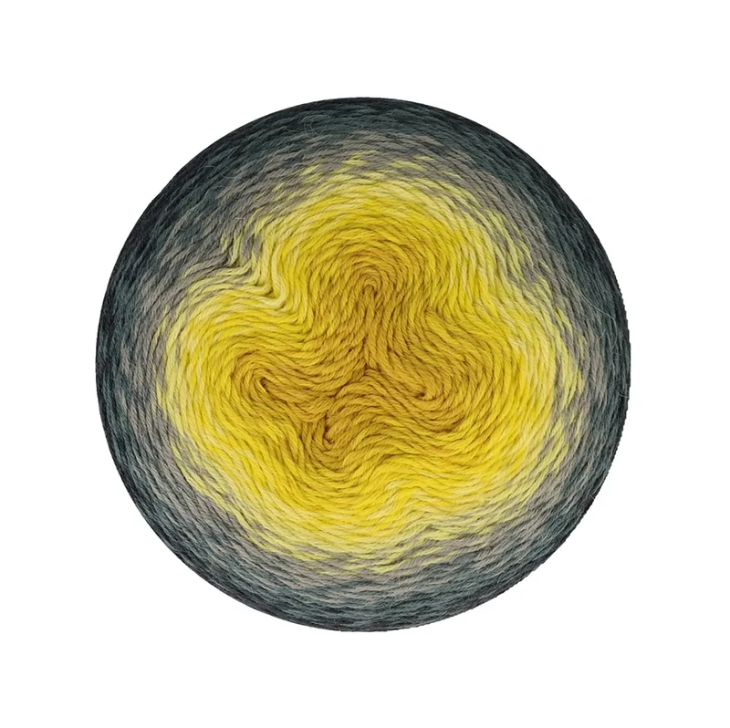 Scheepjes - Scheepjes Whirligig 200 Grey to Ochre Yarn Cake - 1 Piece