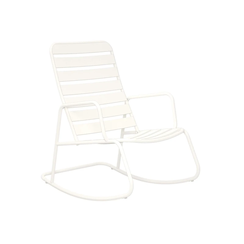 Novogratz Roberta Outdoor Rocking Chair, White
