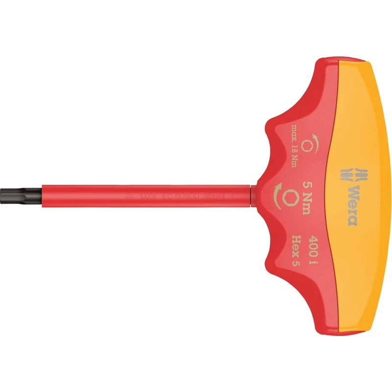 Wera 400i Hex-Plus VDE insulated pre-set torque indicator, Hex-Plus 4x90, 5Nm, 05004980001