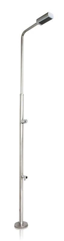 Gre DAI43F Polished Stainless Steel Minimal Shower with Washbasin, Diameter 43 mm, Silver - Image 1