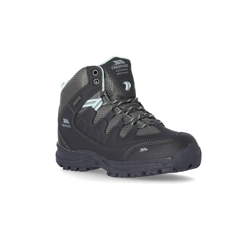 Trespass Womens Walking Boots Mitzi - Mid-Cut, Waterproof, Breathable Membrane, Ankle Supportive, Cushioned Collar and Tongue, Protective Toe and Heel Guard - Image 1