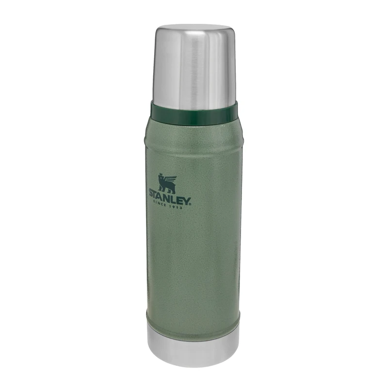 Stanley 1913 Classic Legendary Thermal Flask 0.75L - Keeps Hot Or Cold for 20 Hours - BPA-Free Insulated Bottle - Stainless Steel Coffee Flask - Leakproof - Dishwasher Safe - Green