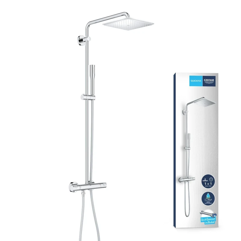 Colonne de douche avec mitigeur thermostatique - GROHE