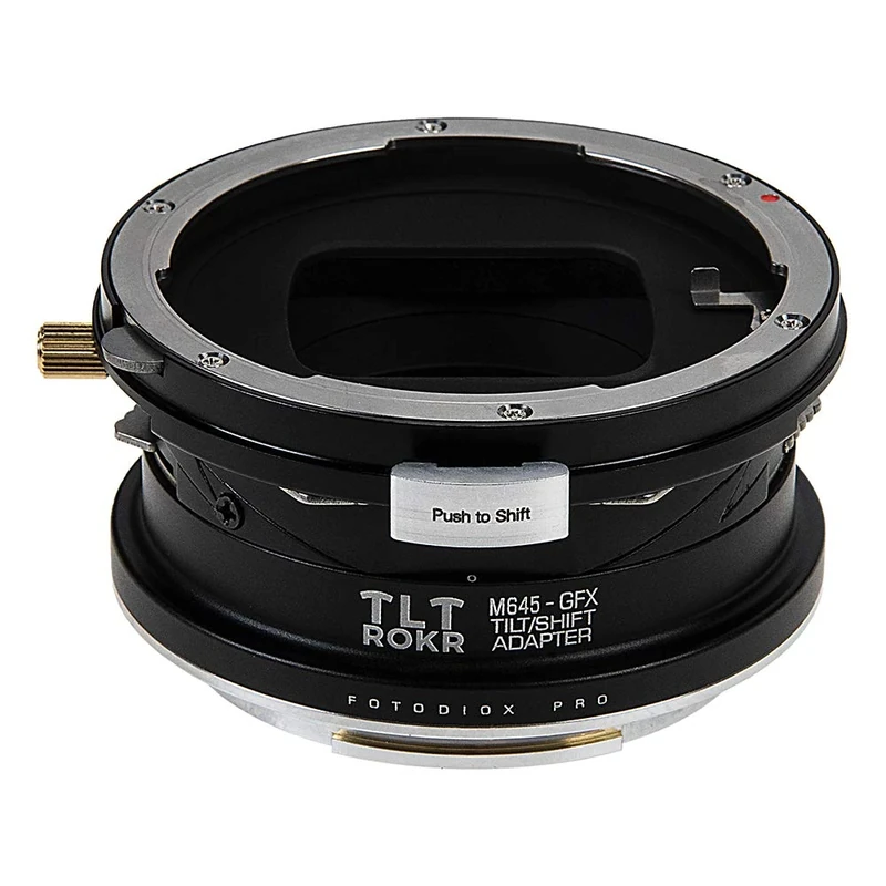 Fotodiox Pro TLT ROKR Tilt/Shift Lens Adapter Compatible with Mamiya 645 MF (M645) Mount Lenses on Fujifilm GFX G-mount Cameras