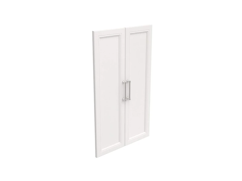 ClosetMaid Shaker Style, Add On Accessory for Shelf Units, White, Engineered Wood, Solid 2-Door Kit