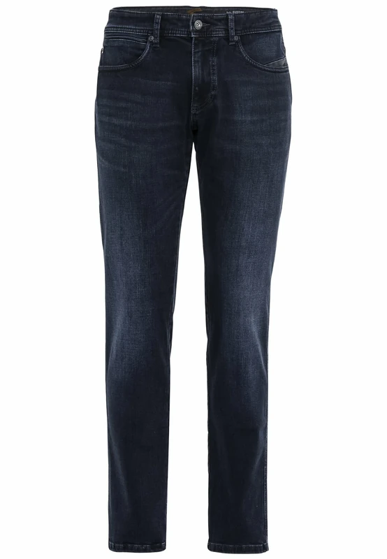 camel active Men's 5-Pocket Madison Straight Jeans, Blue (Dark Blue Used 46), 52W / 30L