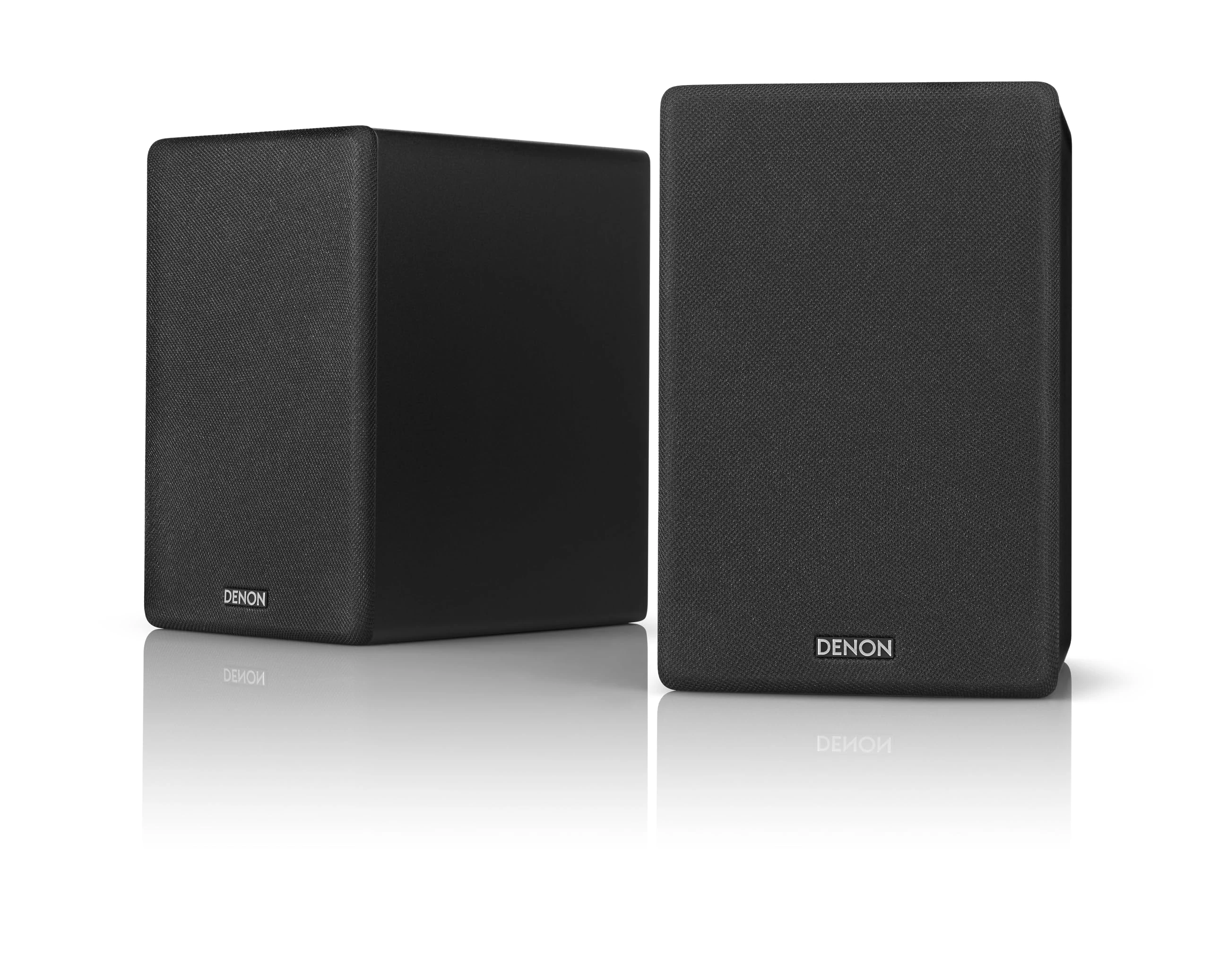 Denon SCN10 Speakers, Two-Way HiFi Speakers for TV Sound System, 2x 65W, Compatible with Receivers & Amplifiers, Elegant Design - Black SCN10BKEM