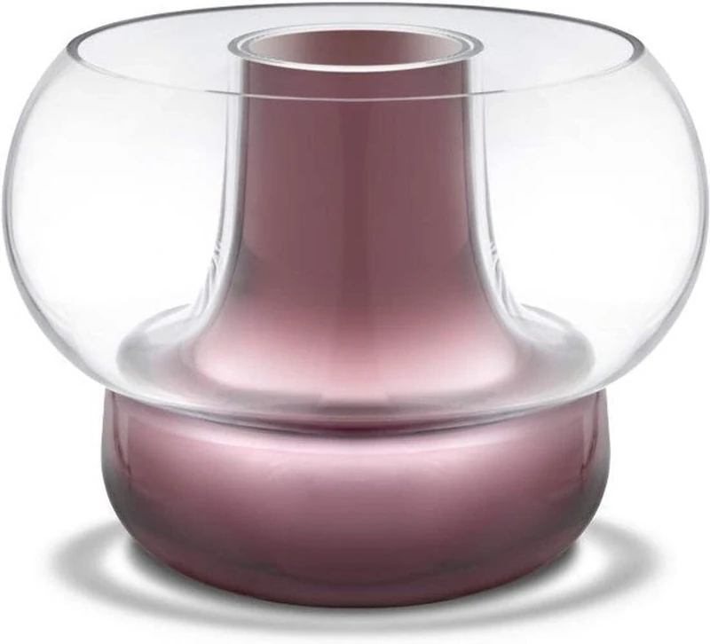 Holmegaard Vase, plum, 26x26x30.8