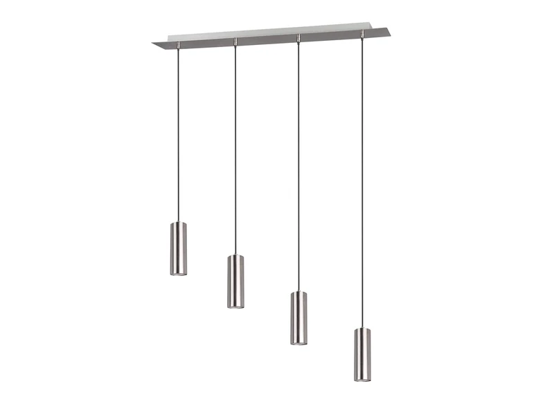 Trio Leuchten Marley 312400407 Matt Nickel 4-Bulb Pendant Light
