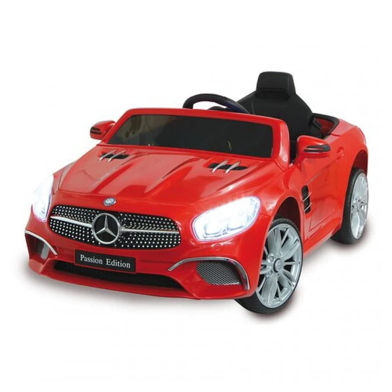 Jamara 460437 - Ride-on Mercedes-Benz SL 400 Red - Keyless Start Operation, Micro SD, Aux, USB, LED Lights, Horn, Tinted Windscreen, Illuminated Dashboard, Powerful Battery
