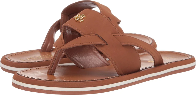 Lauren by Ralph Lauren Women's Rosalind Sandal, Tan Nubuck PU, 6 UK - Image 1