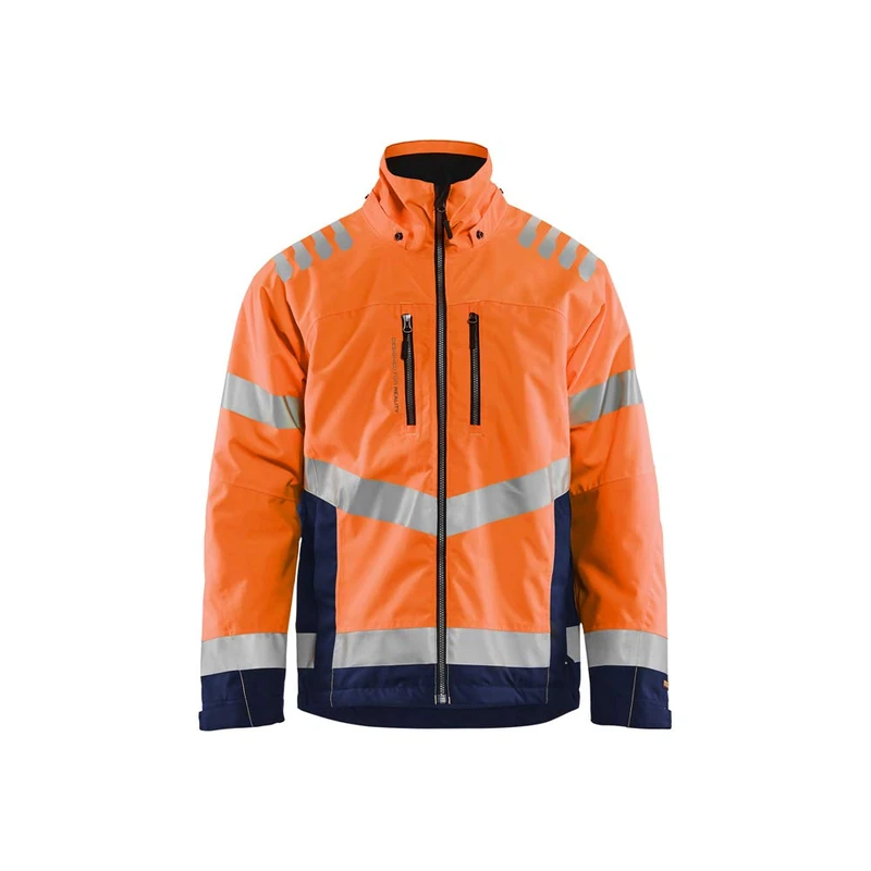 Blaklader 478019775389XS High Vis Winter Jacket, Orange/Navy Blue, Size XS