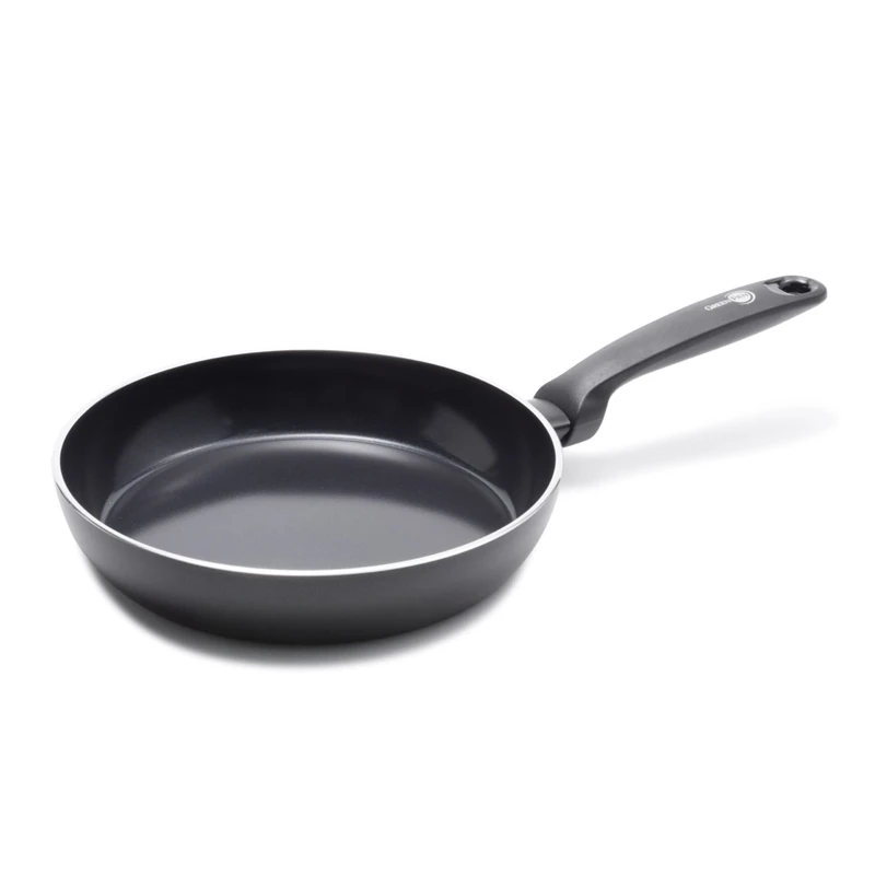 GreenPan Torino Healthy Ceramic Non-Stick 24 cm Frying Pan Skillet, PFAS Free, Induction, Oven Safe up to 160°C, Black