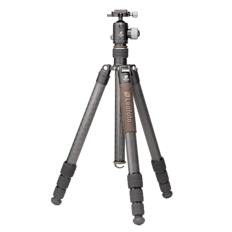 Leofoto - Urban - Carbon Tripod For Cameras - Load capacity of 10kg - Extendable Feet - Min. Height of 21 cm to a Max. Height of 166 cm - LX-324CT + Ballhead XB-38