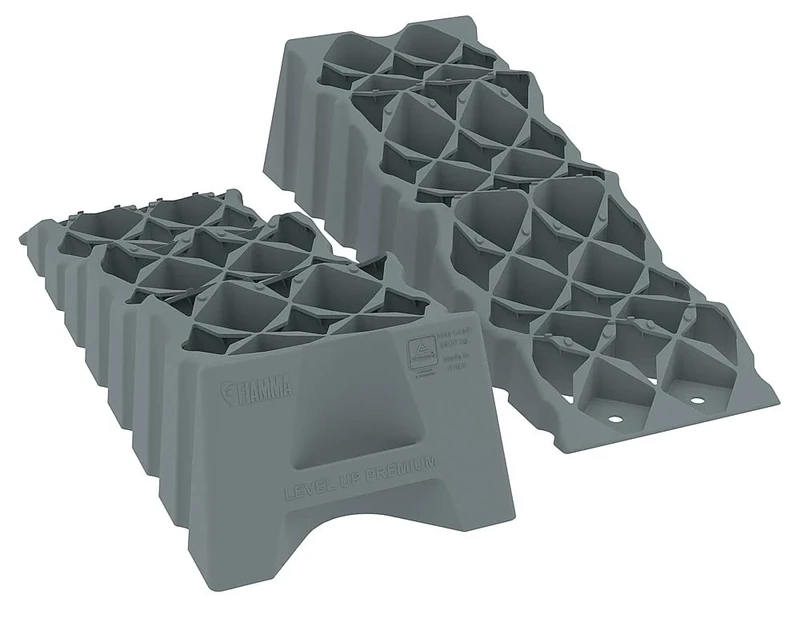 Fiamma Step Wedge Set of 2, Universal Fit for Van, Anthracite, Polyethylene (PE), Large