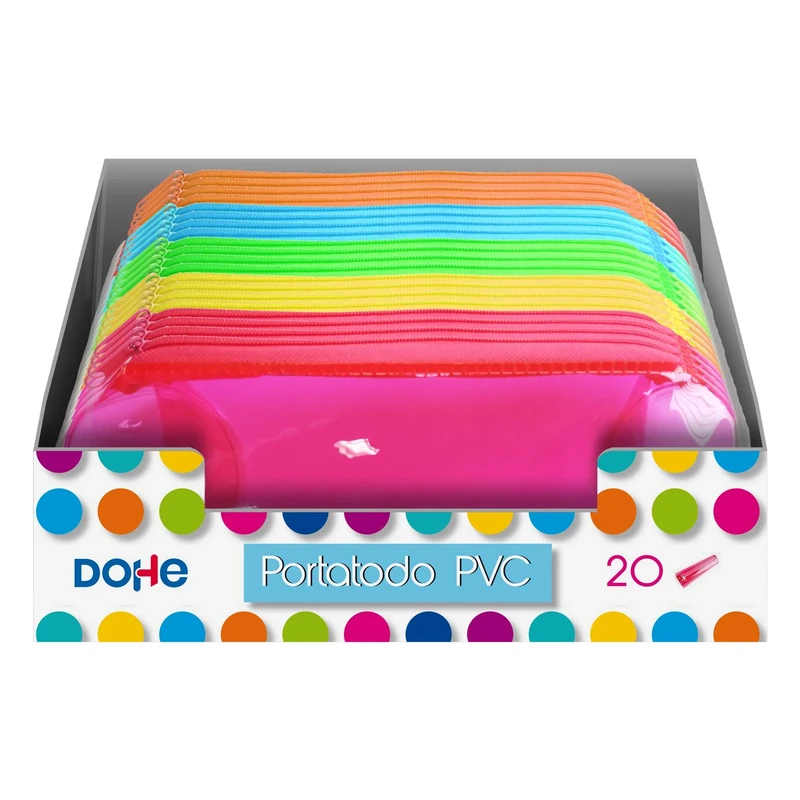 20 x Round PVC Pencil Case Holder