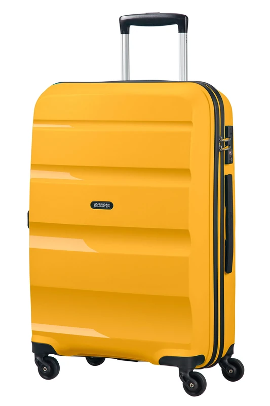 American Tourister BON AIR - Spinner M, Suitcase, 66 cm, 57.5L, Yellow (Light Yellow)