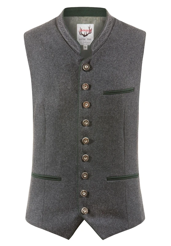 Stockerpoint Men's Weste Sirius Trachtenwesten Not Applicable, Grey (Grau-Tanne Grau-Tanne), XX-Large (Manufacturer Size: 56)