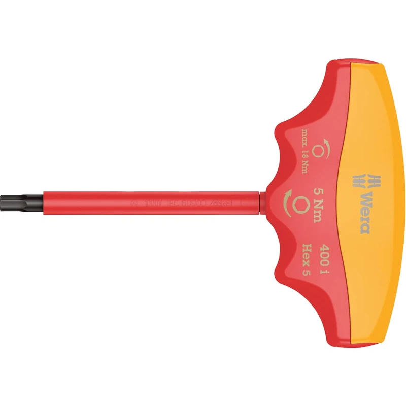 Wera 400i Hex-Plus VDE insulated pre-set torque indicator, Hex-Plus 5x90, 5Nm, 05004981001