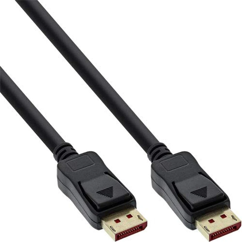 InLine® DisplayPort 1.4 Cable 8K4K Black Gold-Plated Contacts 5 m (17205P)