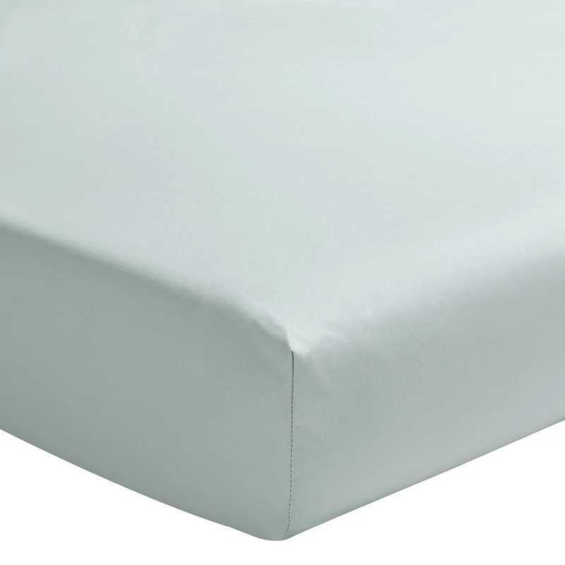 ESSIX Royal Line Percale Cotton Plain Dyed Fitted Sheet with Lifting Heads and Feet