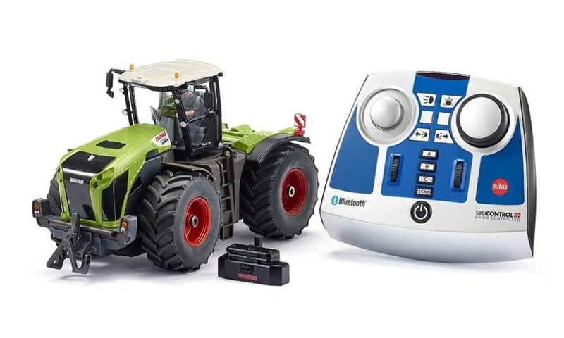 siku 6794, Claas Xerion 5000 TRAC VC tractor, Green, Metal,Plastic, 1:32, Remote controlled, Includes Bluetooth remote control, Can also be controlled with app