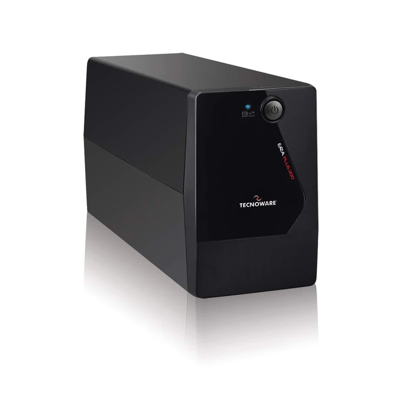 Tecnoware Power Systems UPS ERA PLUS 1100 Uninterruptible Power Supply - 4 IEC outputs - Autonomy up to 17 min with 1 PC or 60 min with Modem Router - Power 1100 VA