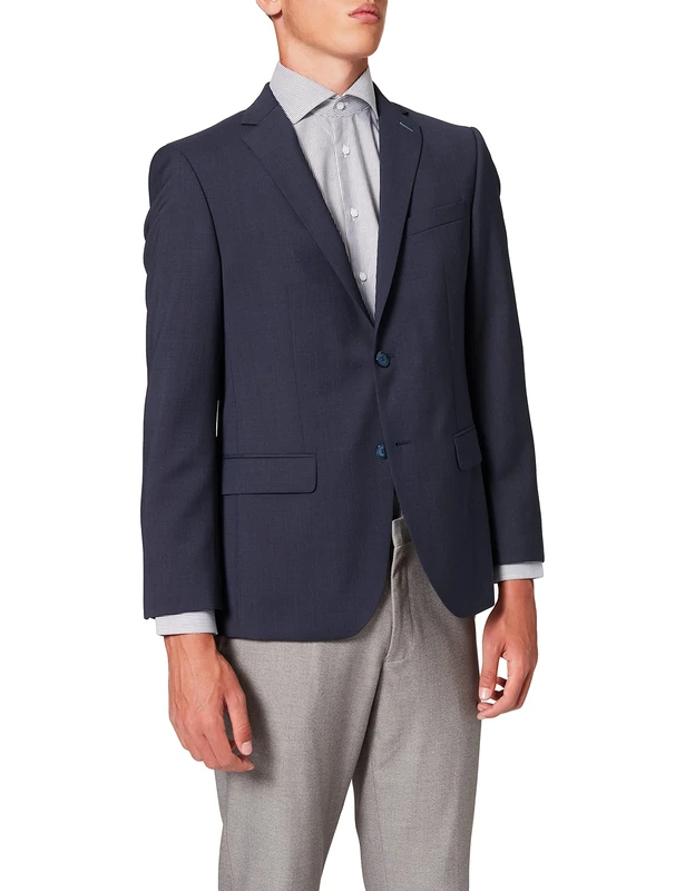 Daniel Hechter Men's Jacket Modern Suit, Blue (Blue 680), 22 (Size: 48)