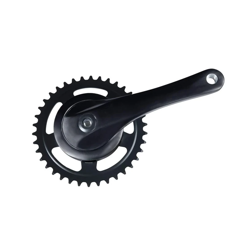 Miscellaneous Unisex - Adult Aluminium Skirt Crankset, Black, One Size