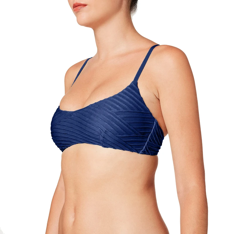 Seafolly Women's Freshwater Bralette Bikini Top, (Blue Opal Blue Opal), 30B (Size: 8)
