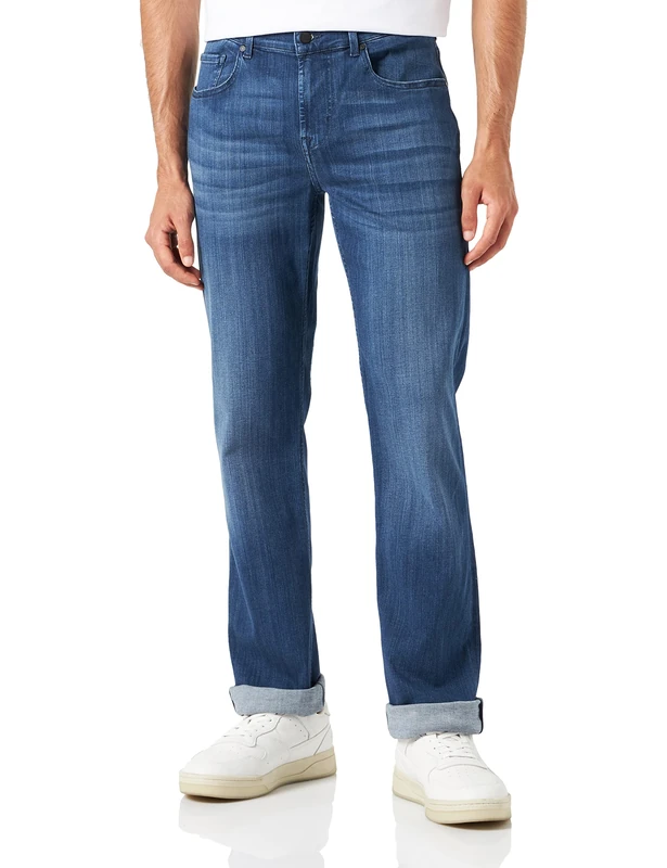 7 For All Mankind Men's Standard Slim Jeans, Blue (Mid Blue 0bd), W29/L32 (Size: 29)