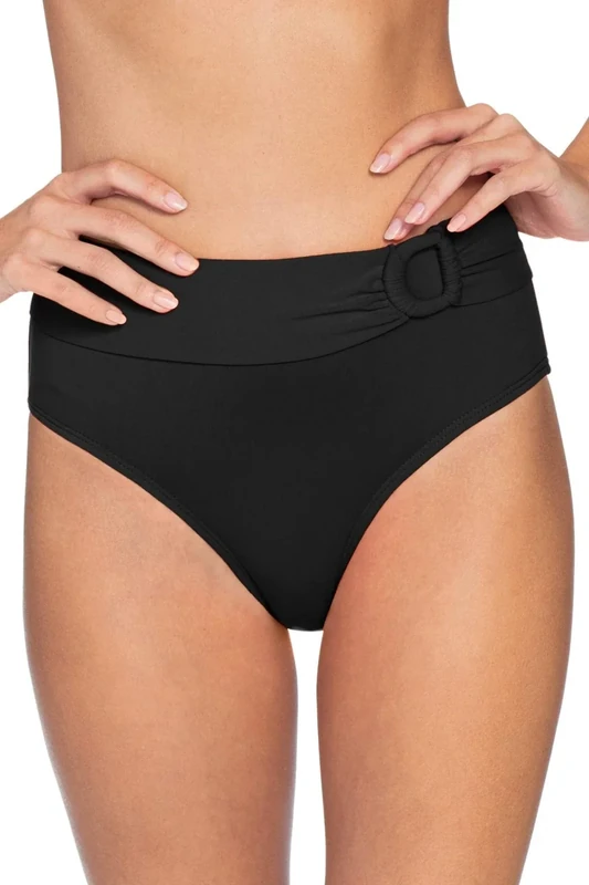Robin Piccone Women's Kate Banded High Waist Bikini Bottom - Image 1