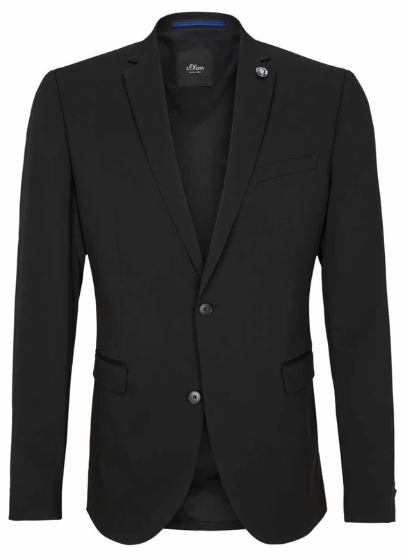 s.Oliver BLACK LABEL Men's 1258992 Blazer, Schwarz, 30 - Image 1
