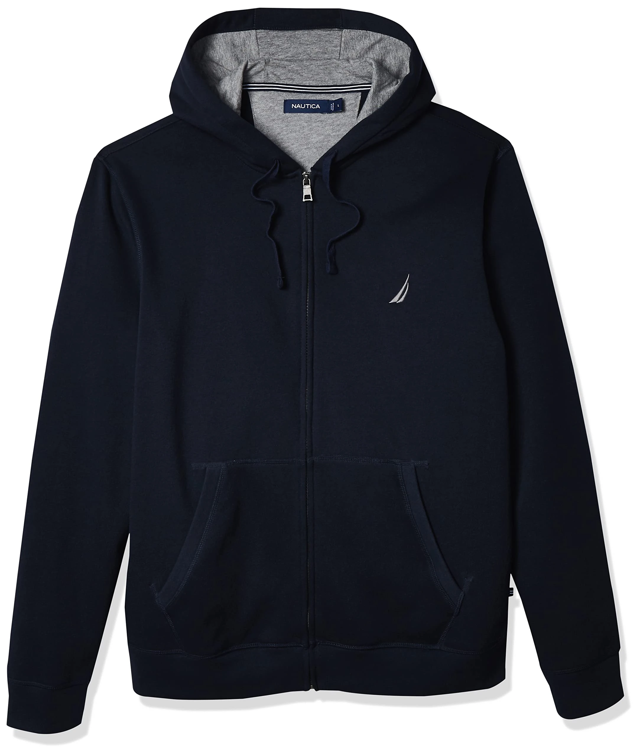 Nautica Men's Anchor Fleece Full-Zip Hoodie, True Navy, Small