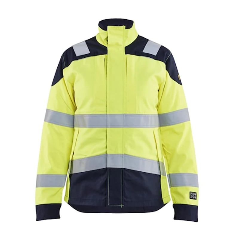 Blaklader 496915123389XS Inherent Women's Multinorm Jacket, High Vis Yellow/Navy, Size XS