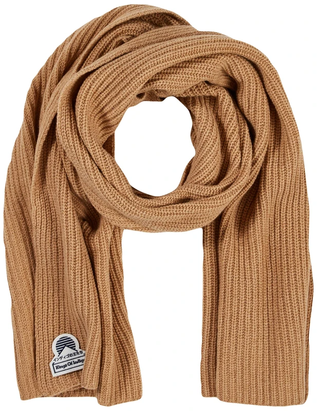 Kings of Indigo Unisex Scarf Scarf Not Applicable, Beige (Camel 7501), One Size (Manufacturer Size: OS)