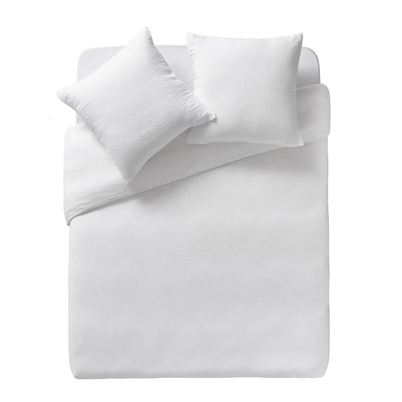 ESSIX Duvet Cover, Cotton, White, 140 x 200 cm